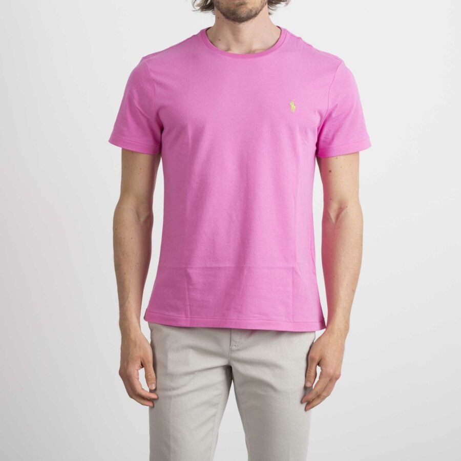 RALPH LAUREN-T-SHIRT JERSY CREWNECK-RL671438P1 FUX