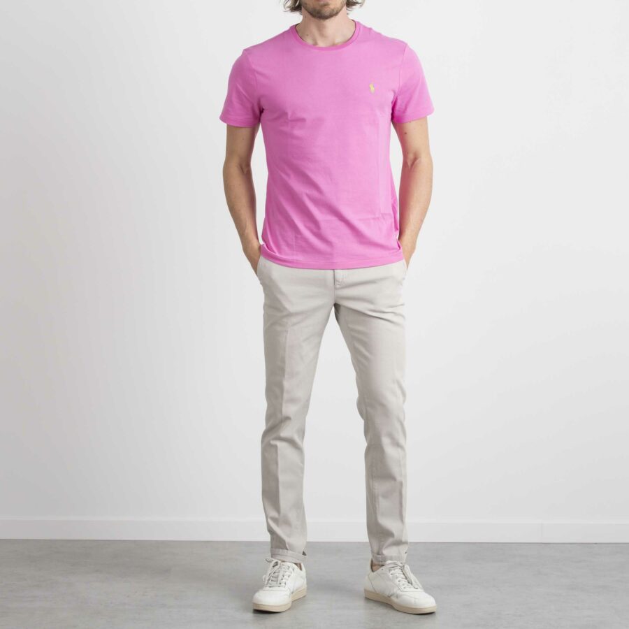 RALPH LAUREN-T-SHIRT JERSY CREWNECK-RL671438P1 FUX