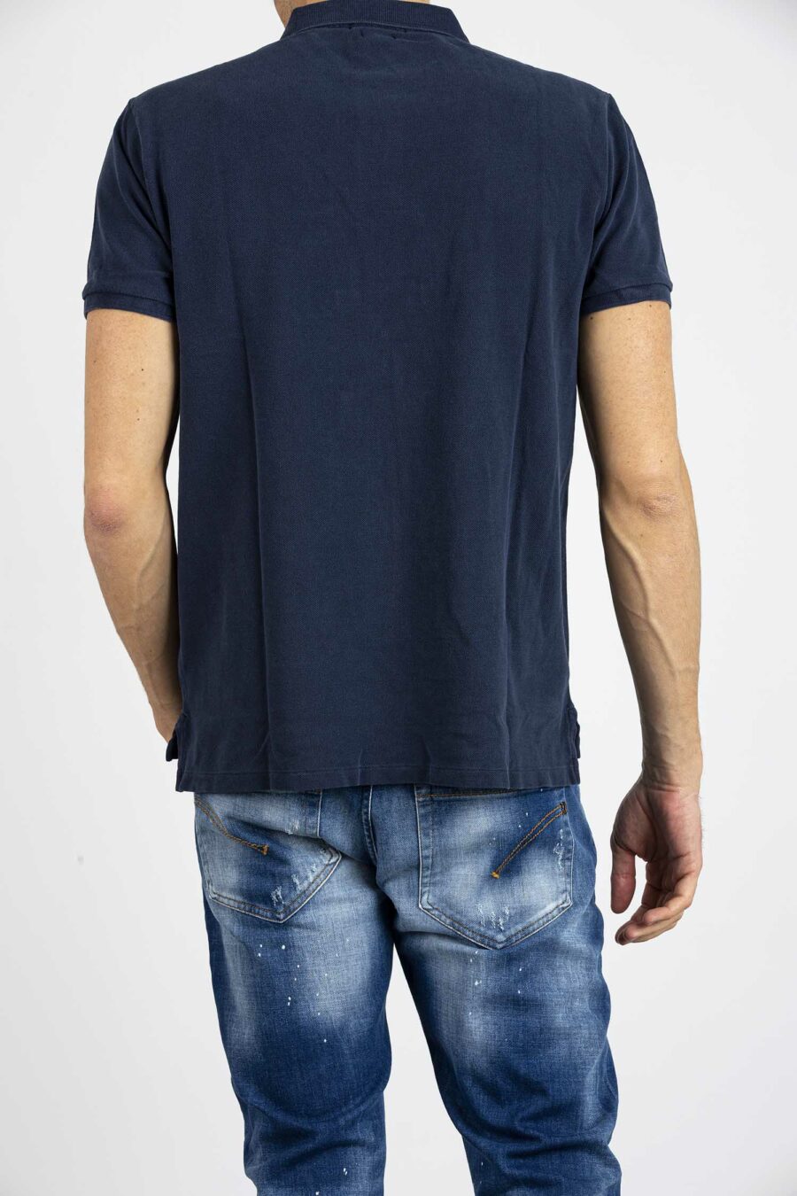 RALPH LAUREN-POLO CUSTOM SLIM FIT MESH-RL814416 NAVY