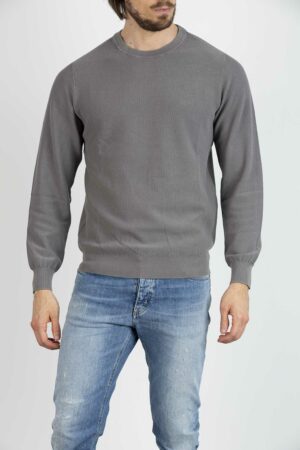 SUN68-MAGLIA ROUND VINTAGE-SNK32115 CENERE