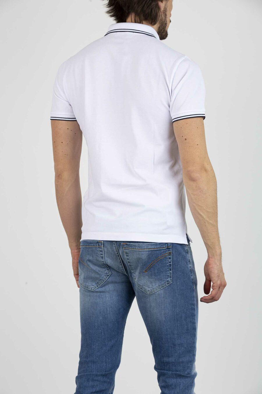 STONE ISLAND-POLO PIQUET CLASSICA-ST22S18P2 BIANCO