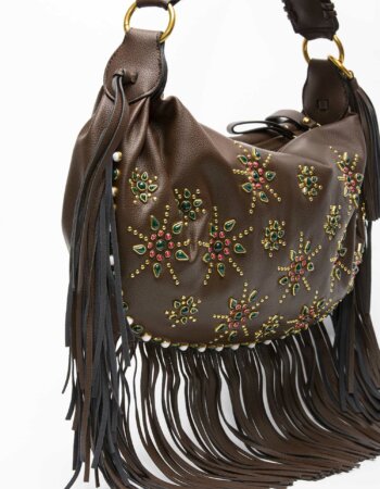 LA CARRIE-BORSA FRINGES STAR MOON-LCMTS202SY BROWN