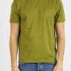 CP COMPANY-T-SHIRT IN JERSEY CON TASCHINO-CPTS038A006130G GREEN