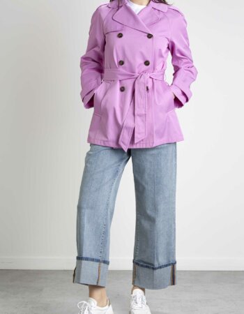 EMME MARELLA-TRENCH IMPERMEABILE-EMWEST ROSA