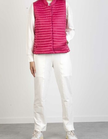 SAVE THE DUCK-GILET CON SPACCHETTO-SVD87030WIRIS PINK