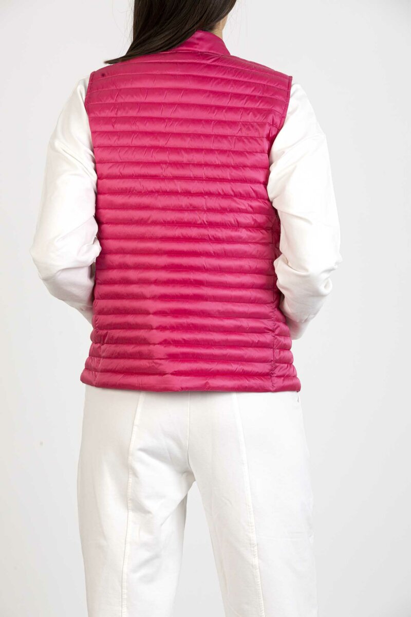 SAVE THE DUCK-GILET CON SPACCHETTO-SVD87030WIRIS PINK