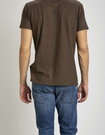 BL'KER VINTAGE CLOTHING-T-SHIRT TASCHINO-BLK231001 MARRONE