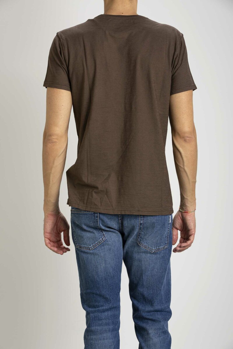 BL'KER VINTAGE CLOTHING-T-SHIRT TASCHINO-BLK231001 MARRONE