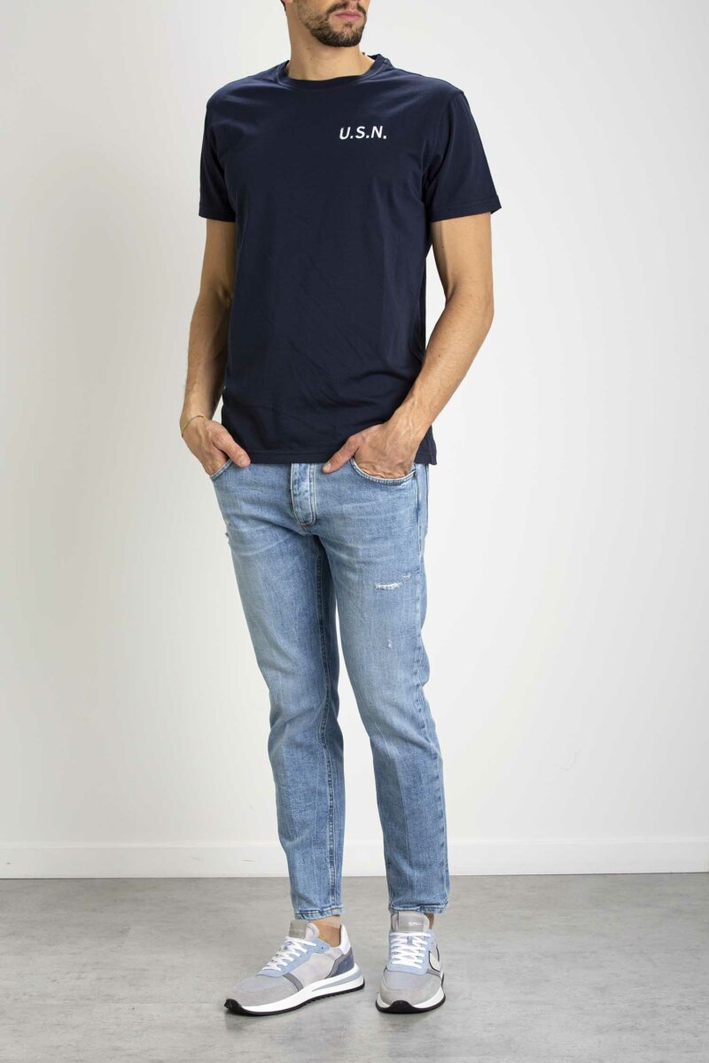 BL'KER VINTAGE CLOTHING-T-SHIRT UOMO-BLKG0030 NAVY