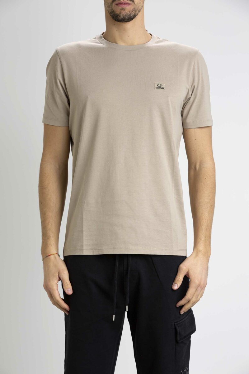 CP COMPANY-T-SHIRT JERSEY-CPTS068A005100W COBBLE