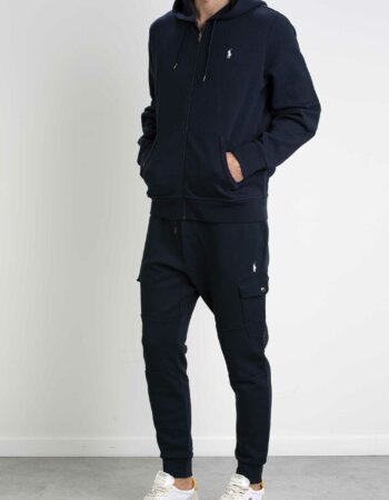 RALPH LAUREN-FELPA ZIP CAPPUCCIO-RL888282 NAVY