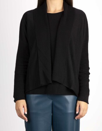 ALPHA-CARDIGAN M/L DETT. LINKS-APAD4032E NERO