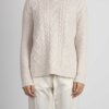 AROVESCIO-MAGLIA CRATERE OVER F.5 FISHERMAN-AROW6039 IVORY