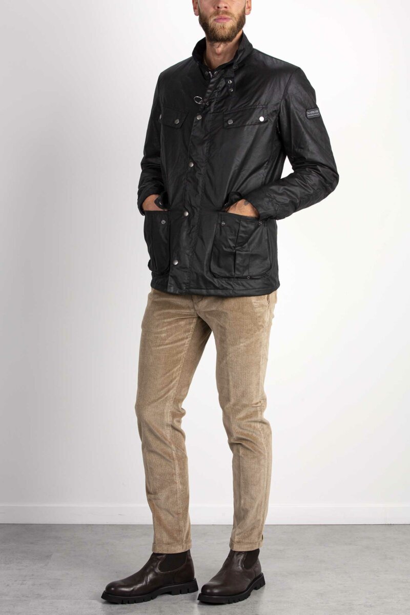 BARBOUR-GIUBBINO DUKE WAX-BBMWX0337A3 BLACK