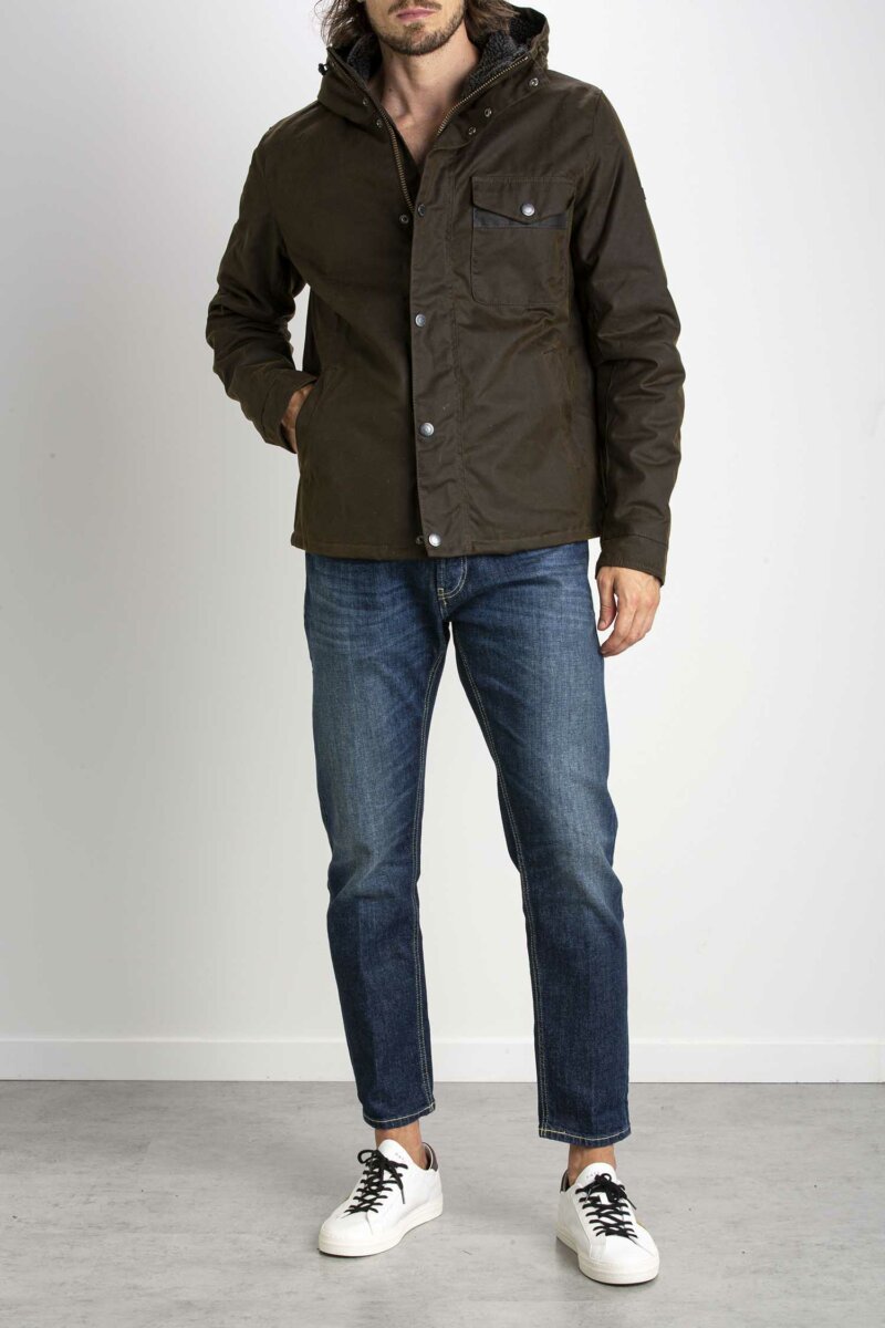 BARBOUR-GIUBBINO KEVLAR WAX-BBMWX1372MWX OLIVE