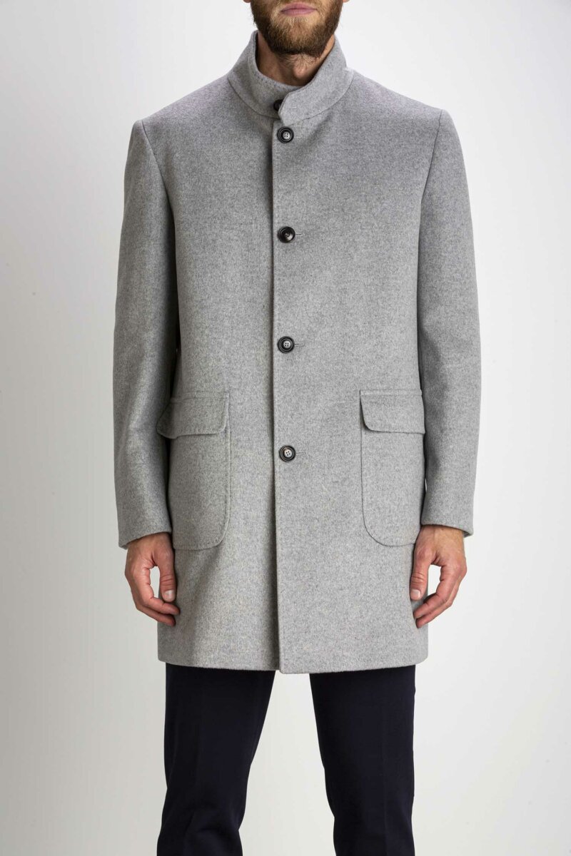 SELECT BOX-CAPPOTTO UOMO LUNGO-CIE22139FODEDRAP GRIGIO