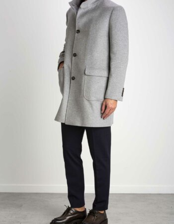 SELECT BOX-CAPPOTTO UOMO LUNGO-CIE22139FODEDRAP GRIGIO