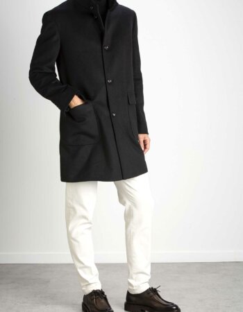 SELECT BOX-CAPPOTTO UOMO LUNGO-CIE22139FODEDRAP NERO