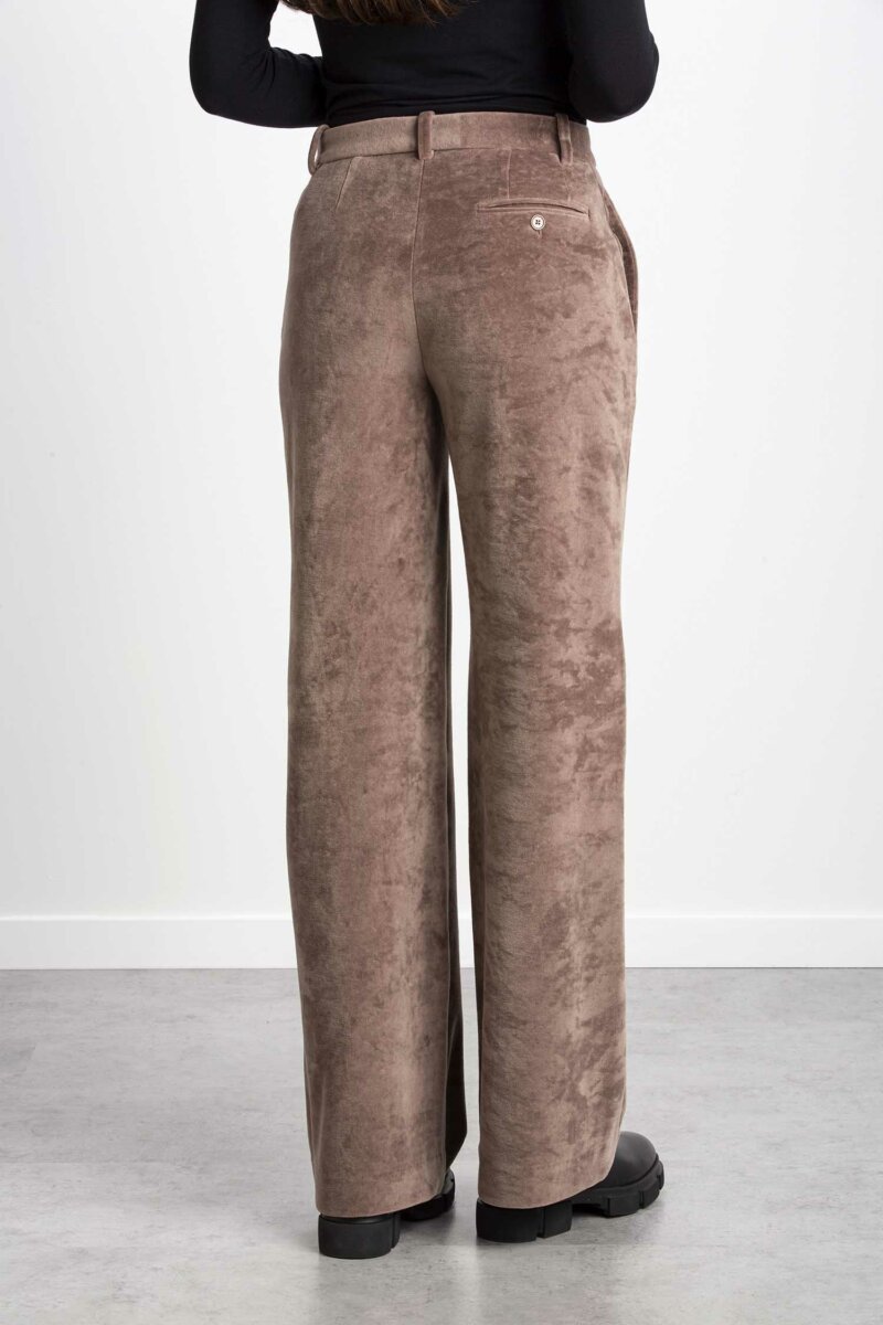 CIRCOLO 1901-PANTALONE LUNGO VELOUR-CIRFD2412 ANTICO