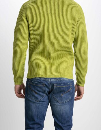 CP COMPANY-MAGLIA CREW NECK IN MERINO WOOL-CPKN204A005292A GOLDEN