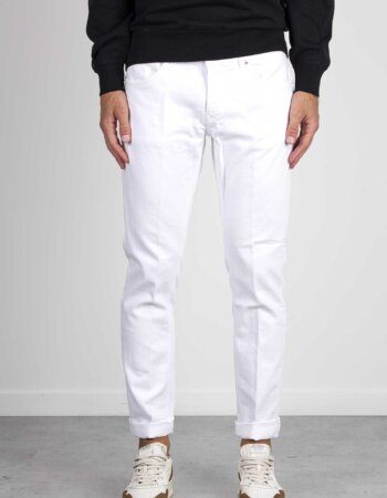 DONDUP-JEANS GEORGE BIANCO DR4-DDUP232BS0033U BIANCO