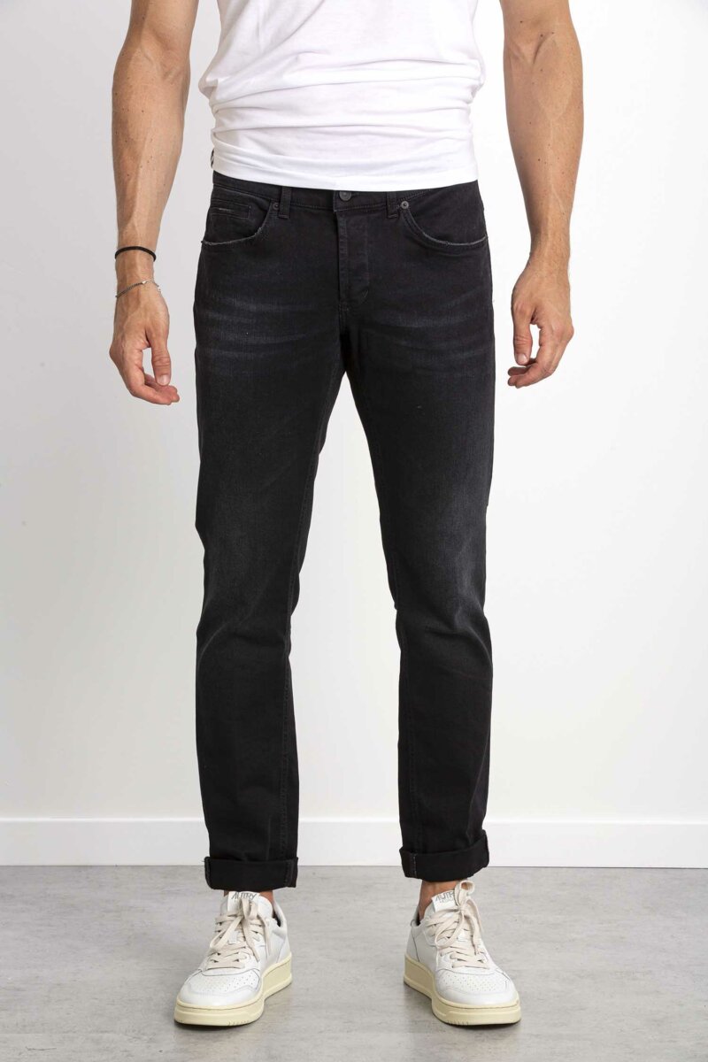 DONDUP-JEANS GEORGE COLOR-DDUP232DSE249DL6 NERO