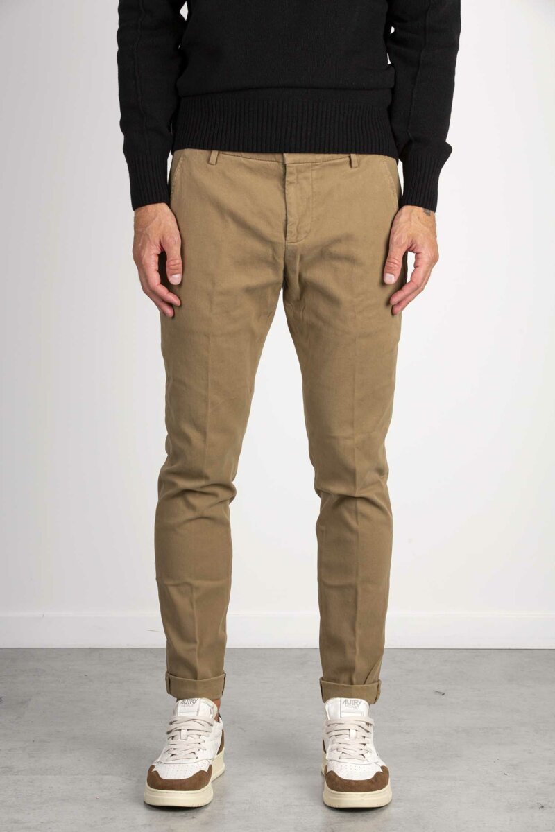 DONDUP-PANTALONE GAUBERT-DDUP235AS0080 CAMMELLO