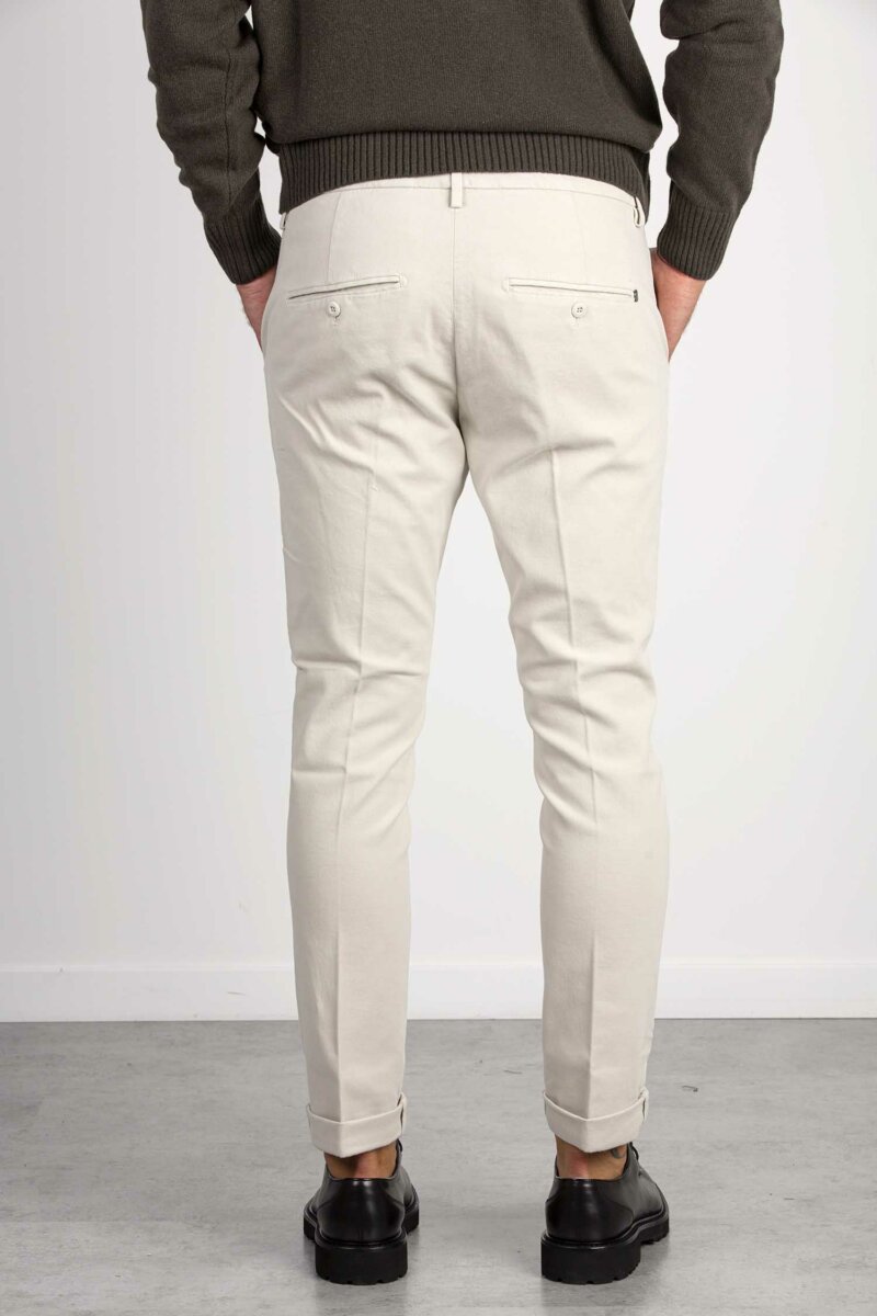 DONDUP-PANTALONE GAUBERT-DDUP235AS0080 ECRU