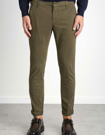 DONDUP-PANTALONE GAUBERT COLOR-DDUP235GSE043PTD VERDE