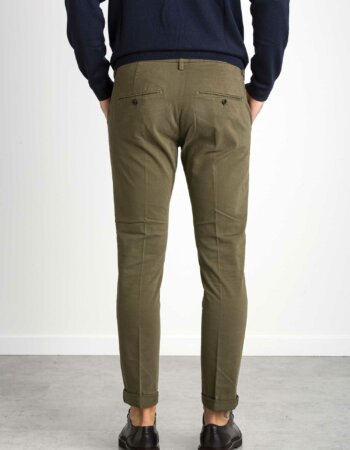 DONDUP-PANTALONE GAUBERT COLOR-DDUP235GSE043PTD VERDE