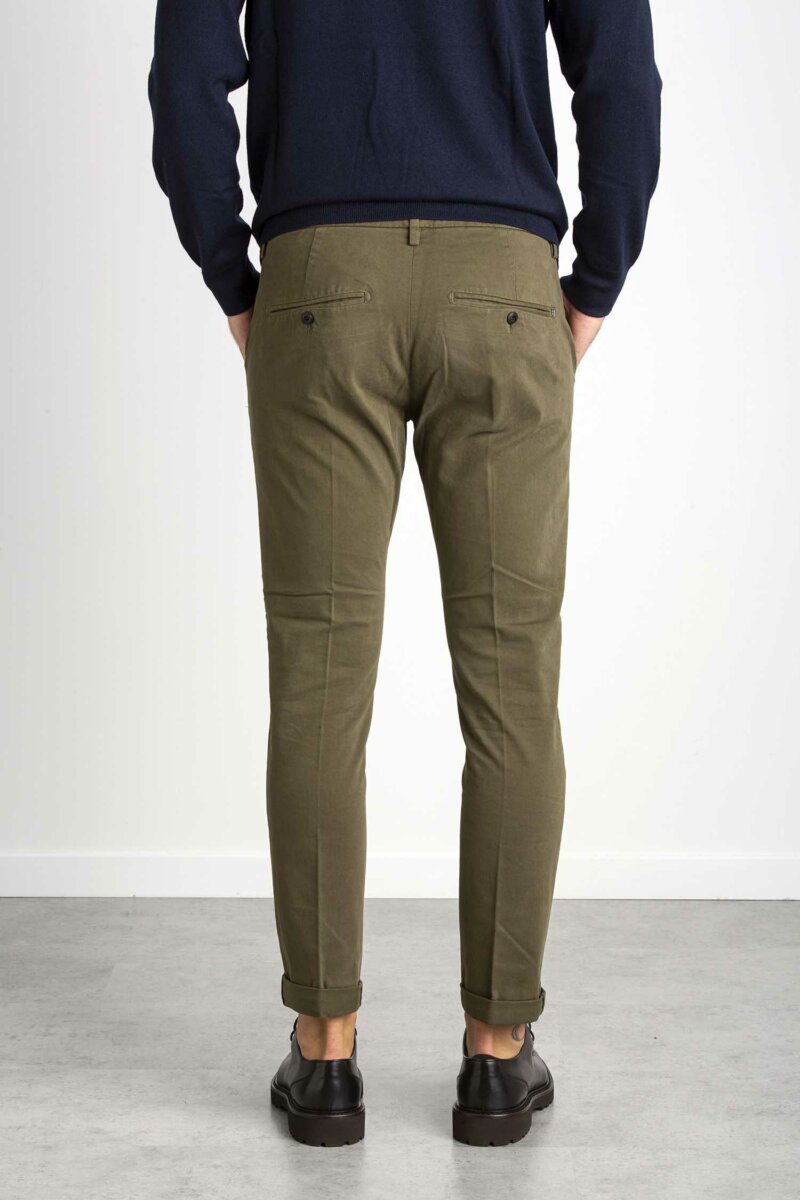 DONDUP-PANTALONE GAUBERT COLOR-DDUP235GSE043PTD VERDE