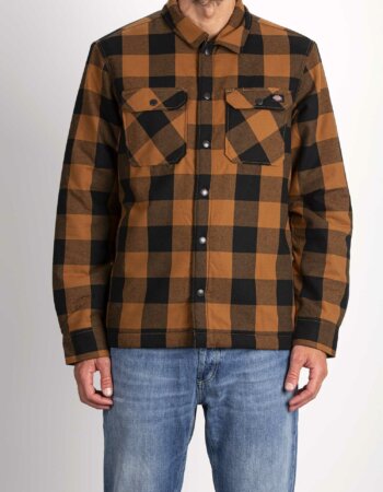 DICKIES-CAMICIA LINED SACRAMENTO-DICDK0A4XGR BROWN