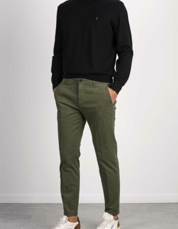 DEPARTMENT FIVE-PANTALONE PRINCE CHINOS CROP-DPUP0051TS0027 MILITARE