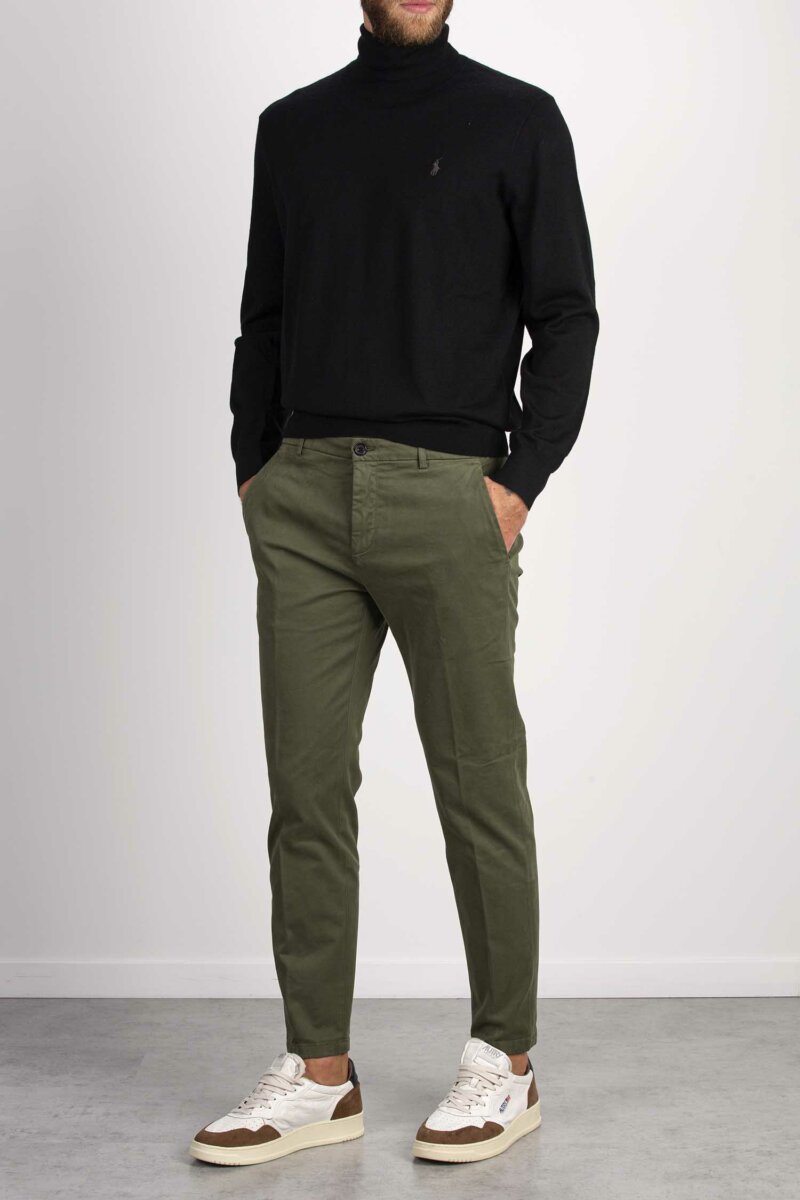 DEPARTMENT FIVE-PANTALONE PRINCE CHINOS CROP-DPUP0051TS0027 MILITARE