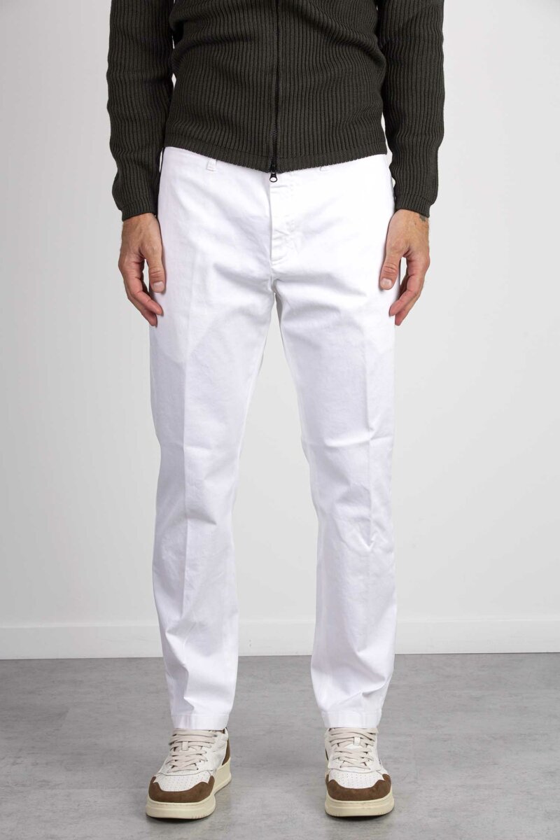 DEPARTMENT FIVE-PANTALONE OFF CHINOS CLASSIC-DPUP0071TS0061 BIANCO