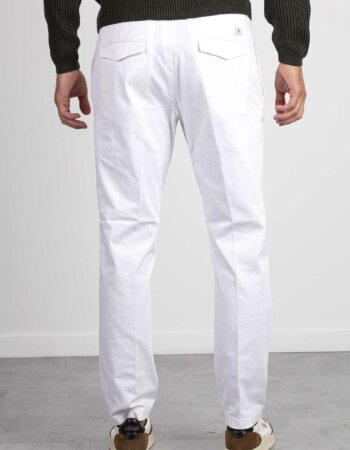 DEPARTMENT FIVE-PANTALONE OFF CHINOS CLASSIC-DPUP0071TS0061 BIANCO