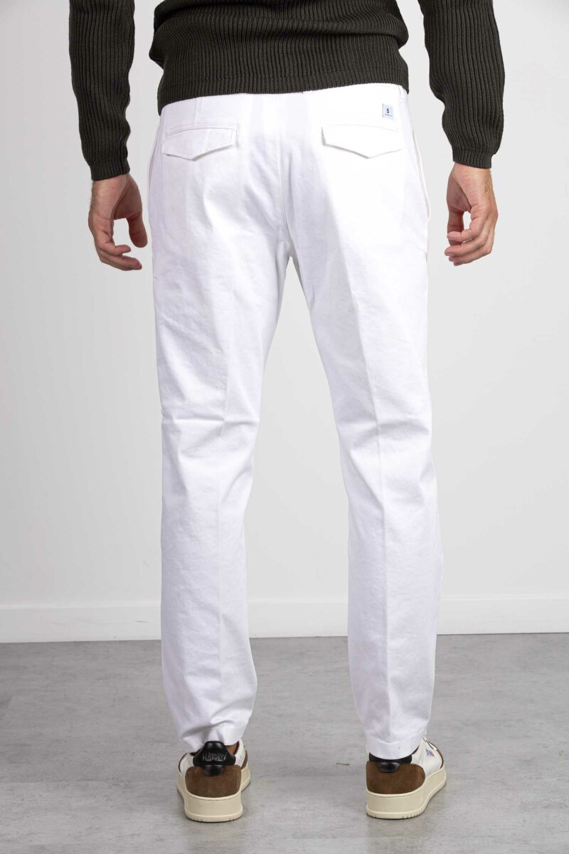 DEPARTMENT FIVE-PANTALONE OFF CHINOS CLASSIC-DPUP0071TS0061 BIANCO