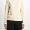 ELISABETTA FRANCHI-MAGLIA TRICOT-EFMK49S26E2 BURRO