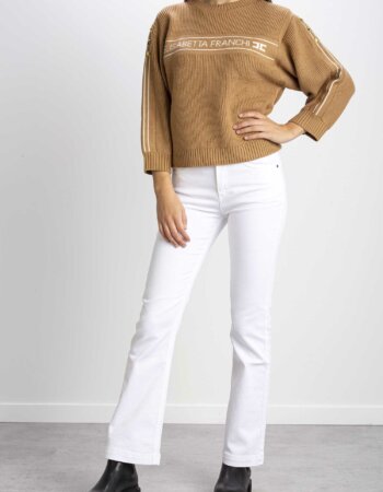 ELISABETTA FRANCHI-MAGLIA TRICOT-EFMK81S27E2 CAMMELLO