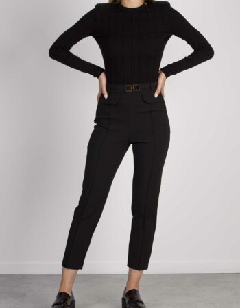 ELISABETTA FRANCHI-MAGLIA TRICOT-EFMK92S36E2 NERO