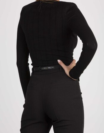 ELISABETTA FRANCHI-MAGLIA TRICOT-EFMK92S36E2 NERO