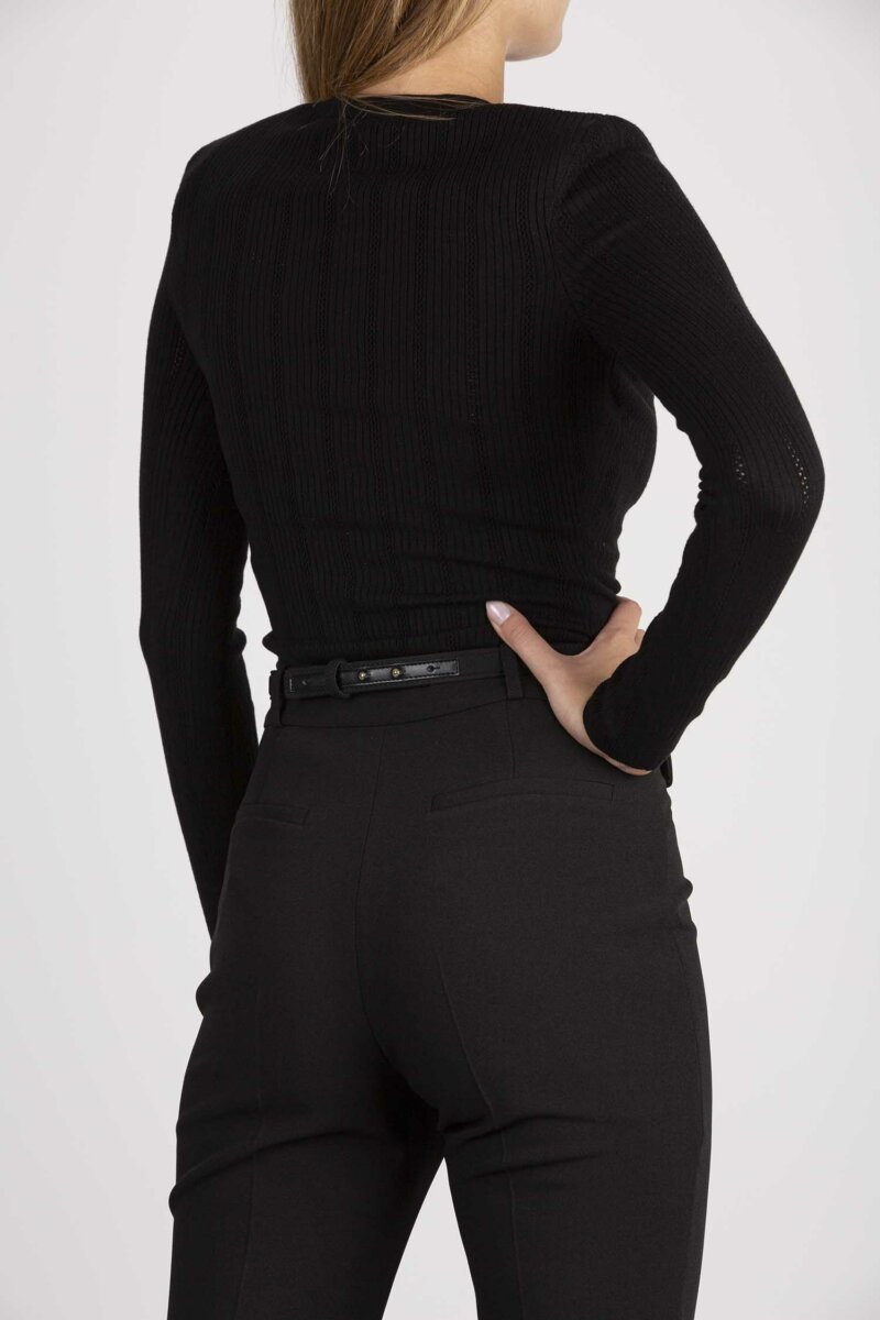 ELISABETTA FRANCHI-MAGLIA TRICOT-EFMK92S36E2 NERO