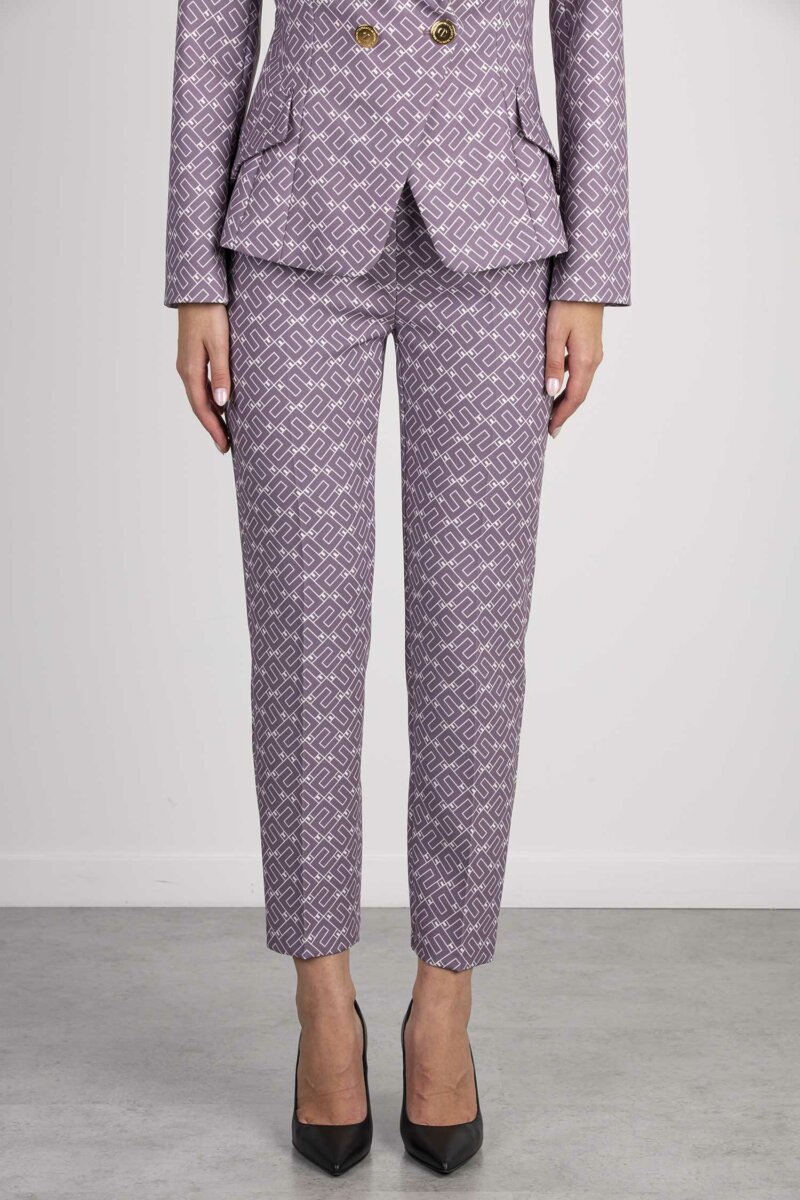 ELISABETTA FRANCHI-PANTALONE-EFPA00636E2 VIOLA