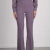 ELISABETTA FRANCHI-PANTALONE A ZAMPA ESSENTIAL-EFPA00936E2 VIOLA