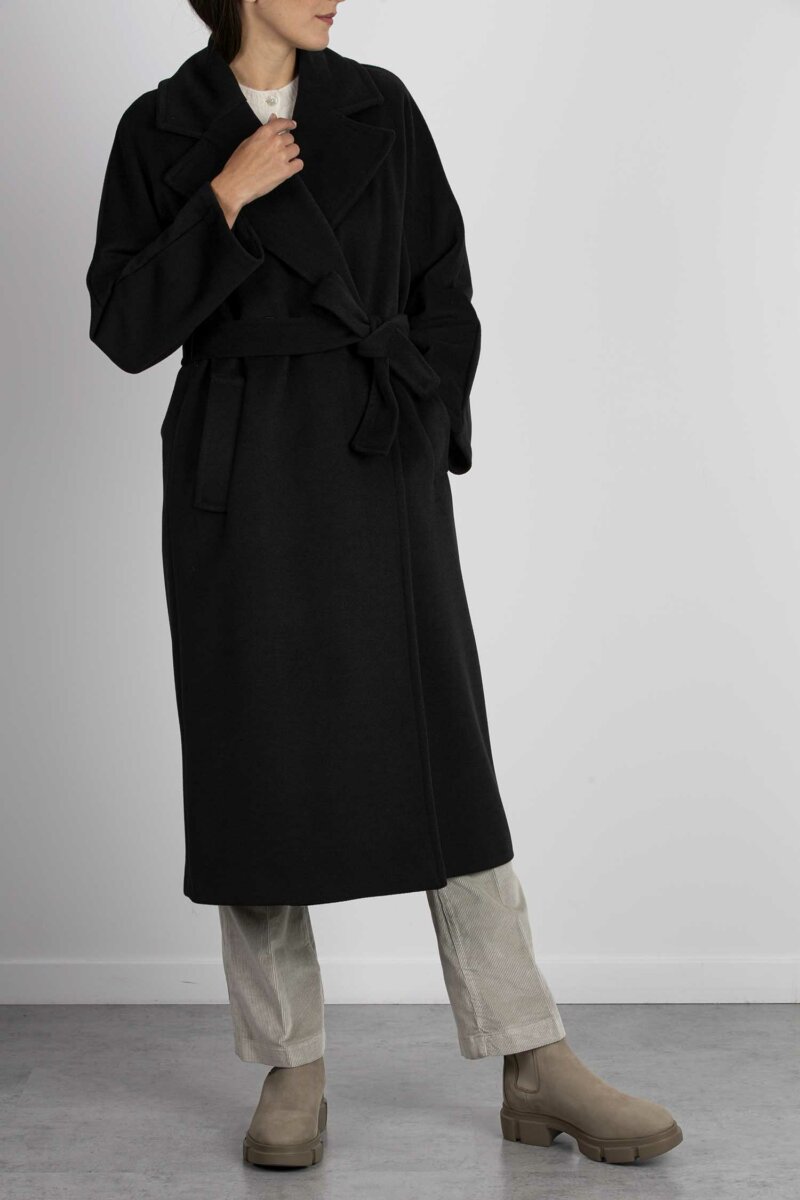 EMME MARELLA-CAPPOTTO PANNO SOFT-EMANTONIA NERO