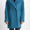 EMME MARELLA-CAPPOTTO BOUCLE'-EMGRAMMO TURCHESE