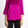 EMME MARELLA-BLUSA IN RASO-EMISIDEA2 FUXIA