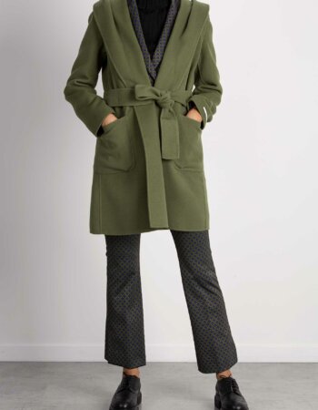 EMME MARELLA-CAPPOTTO DOUBLE-EMPERA KAKI