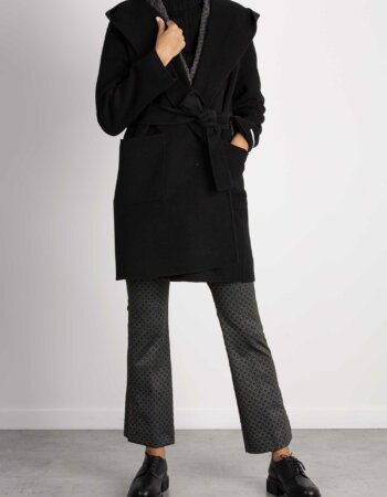 EMME MARELLA-CAPPOTTO DOUBLE-EMPERA NERO