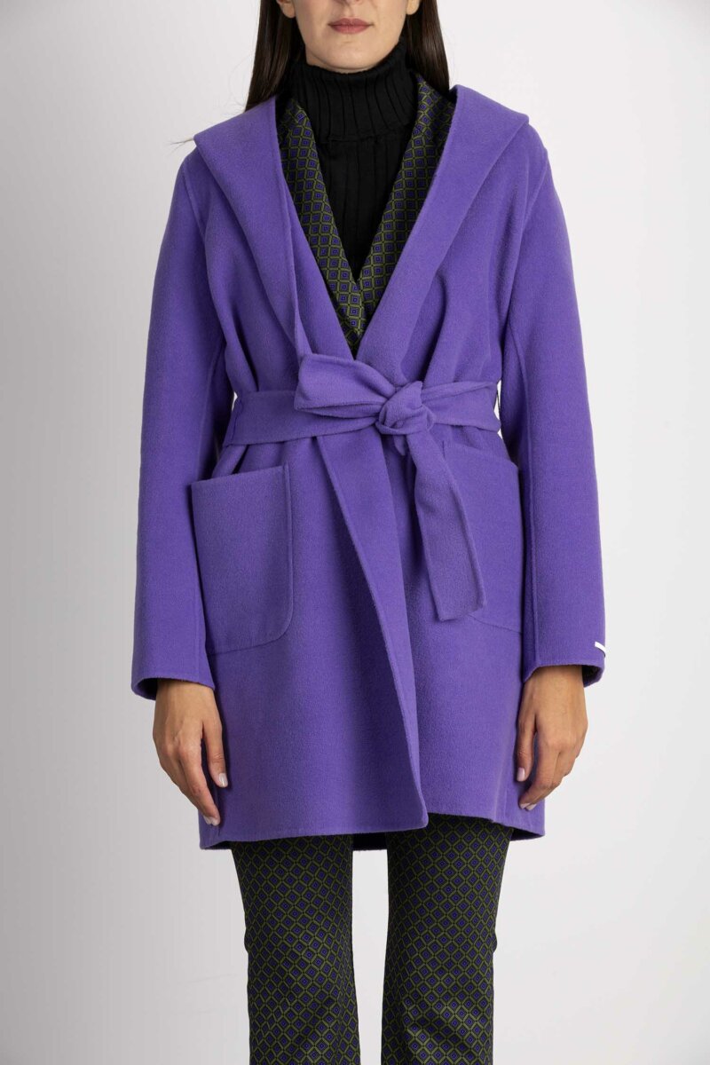 EMME MARELLA-CAPPOTTO DOUBLE-EMPERA VIOLA